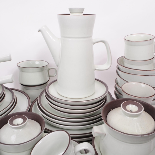 116 - Denby - Summit Pattern - A large extensive collection of Denby stoneware dinner / tea service set. T... 