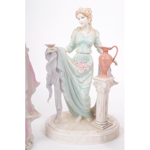 132 - Wedgwood - Four 1996 porcelain The Classical Collection figures. Comprised of Gaiety, Reverie, Tende... 