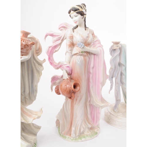 132 - Wedgwood - Four 1996 porcelain The Classical Collection figures. Comprised of Gaiety, Reverie, Tende... 