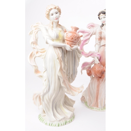 132 - Wedgwood - Four 1996 porcelain The Classical Collection figures. Comprised of Gaiety, Reverie, Tende... 