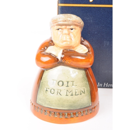 140 - Royal Doulton - 1996 porcelain salt and pepper shakers comprised of D 7067 Toil For Men pepper shake... 