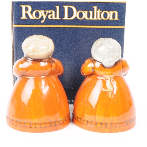 140 - Royal Doulton - 1996 porcelain salt and pepper shakers comprised of D 7067 Toil For Men pepper shake... 