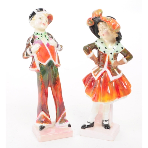 143 - Royal Doulton - Two mid century porcelain figurines comprised of Pearly Girl HN 2036 and Pearly Boy ... 