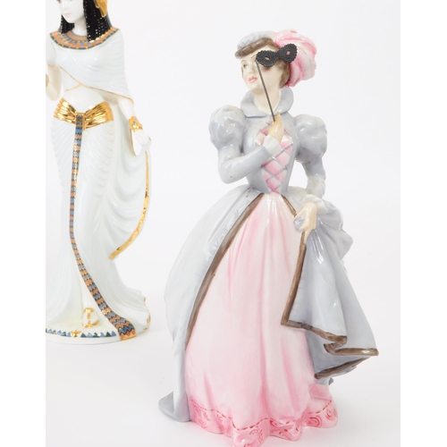 144 - Four late 20th century porcelain figures comprised of a 1993 Coalport Femmes Fatales Empress Josephi... 