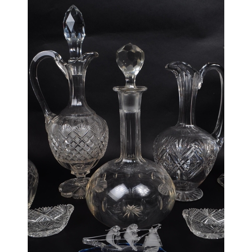 152 - Collection of late 20th century glass wares and Swarovski ornaments. Examples including Stuart cryst... 