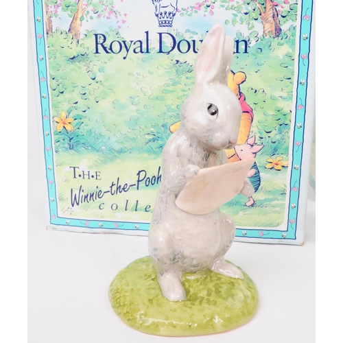 155 - Royal Doulton - Four late 20th century Winnie The Pooh figures. Comprised of Christopher Robin WP9, ... 