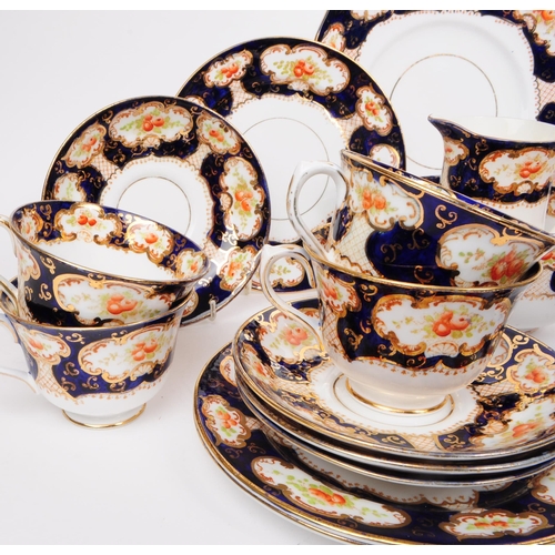 180 - Royal Albert - An early 20th century Royal Albert Imari pattern bone china 21 piece part tea service... 