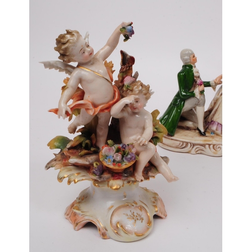 194 - Collection of vintage 20th century porcelain figures. Comprised of two German Grafenthal figures of ... 