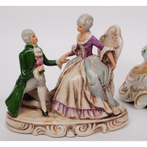 194 - Collection of vintage 20th century porcelain figures. Comprised of two German Grafenthal figures of ... 