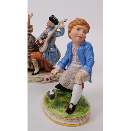 194 - Collection of vintage 20th century porcelain figures. Comprised of two German Grafenthal figures of ... 