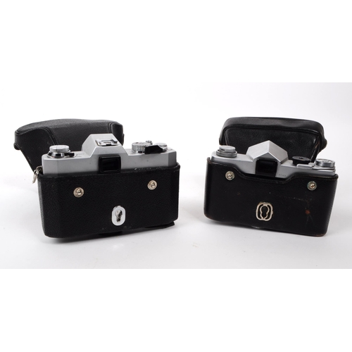 229 - Yashica - Two vintage 20th century 1960s and 1970s 35mm SLR cameras. The collection to include a Yas... 