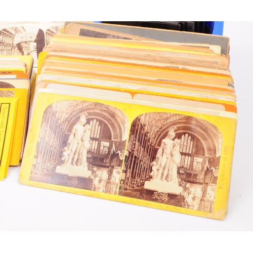 240 - An extensive collection of late 19th and early to mid 20th century stereoscope viewer slides. The co... 