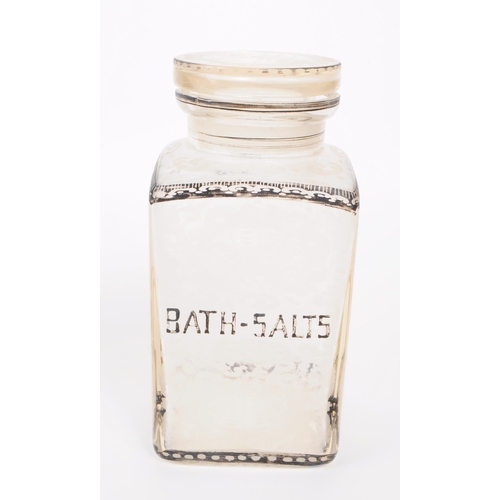 31 - Two late 19th century Victorian glass perfume cologne bottles, comprised of an 'Eau De Toilette' and... 