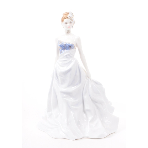 34 - Royal Worcester - Two 1990s porcelain lady figurines, comprised of 'Isabelle' Figurine of the Year i... 