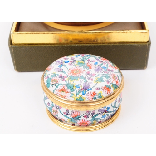 383 - Crummels - Halcyon - A vintage mid 20th century Crummels Winnie The Pooh enamelled pill box, alongsi... 