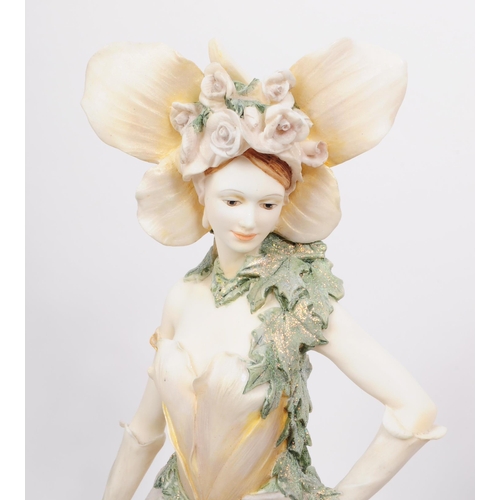 388 - The Leonardo Collection - A collection of three large resin Enchanted Garden flower fairy figurines.... 