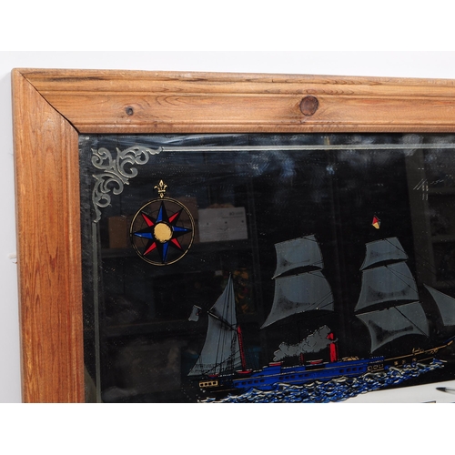 389 - Oriental Steam Navigation Company - A retro vintage 20th Century pub type advertising mirror featuri... 