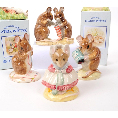 44 - Royal Albert - A collection of six 20th century porcelain Beatrix Potter figures, including 'The Chr... 