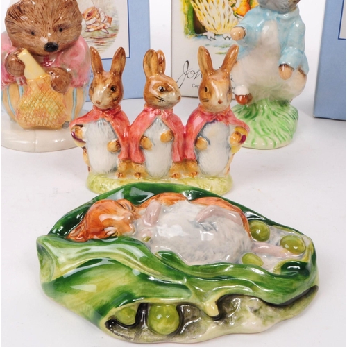 45 - Beswick - A collection of eight 20th century porcelain Beatrix Potter figures, including, 'Flopsy Mo... 