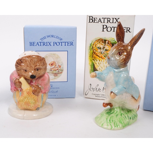 45 - Beswick - A collection of eight 20th century porcelain Beatrix Potter figures, including, 'Flopsy Mo... 