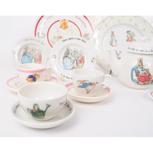 48 - A collection of vintage late 20th century Beatrix Potter collectables, including Wedgwood miniature ... 