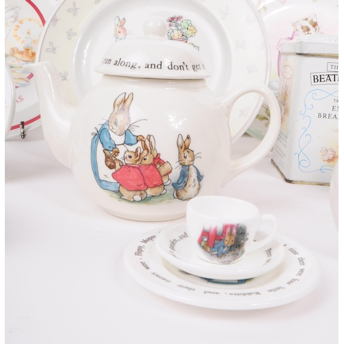 48 - A collection of vintage late 20th century Beatrix Potter collectables, including Wedgwood miniature ... 