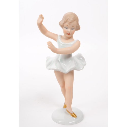 53 - Wallendorf - A collection of three late 20th century German porcelain ballerina figures, comprised o... 