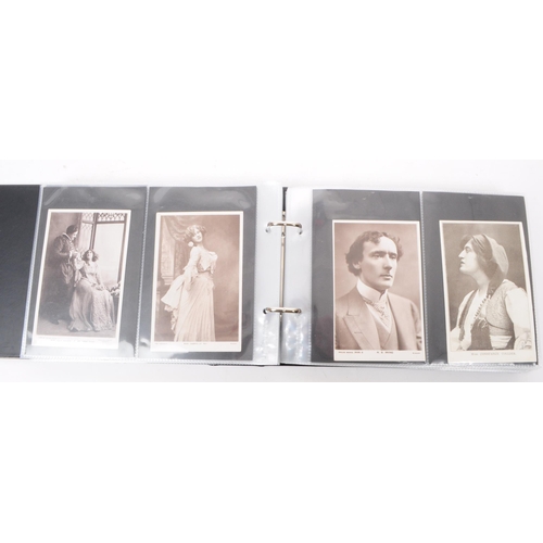 543 - A collection of Edwardian and early 20th century photographic portrait postcards. The collection fea... 