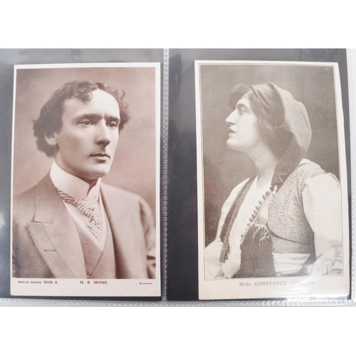 543 - A collection of Edwardian and early 20th century photographic portrait postcards. The collection fea... 