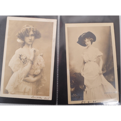 543 - A collection of Edwardian and early 20th century photographic portrait postcards. The collection fea... 