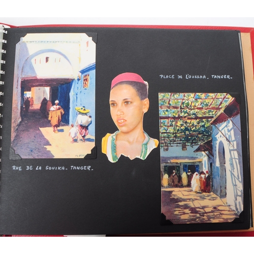 547 - A mid 20th century circa 1952 holiday photo album covering Spain and Morocco. The holiday album feat... 