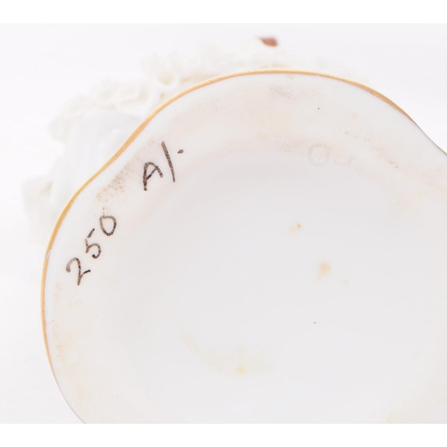 90 - Dresden - Three 20th century German porcelain lady figurines, dressed in lace skirts and encrusted h... 