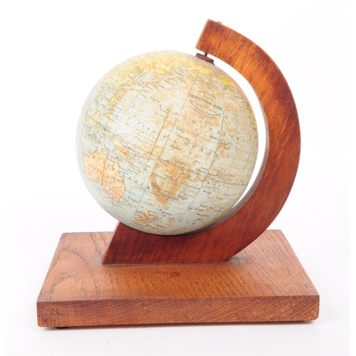 215A - Philips - A vintage mid 20th century Philips 6 Inch desktop terrestrial globe. The globe of small pr... 