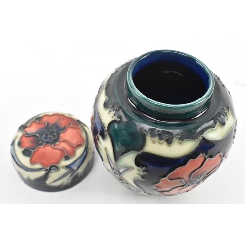 113 - Rachel Bishop for Moorcroft Pottery - Poppy Pattern - a late 20th century 1996 tube lined ceramic li... 