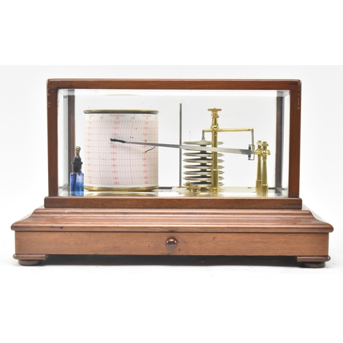 129 - Dickinson, Bath - A Victorian 19th century mahogany cased scientific barograph. The barograph set wi... 