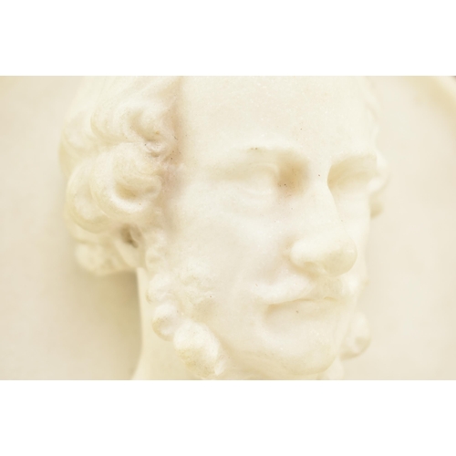 137 - Edward Ambrose (1814-1890) - a pair of mid 19th century white marble busts depicting Irish nobles. D... 