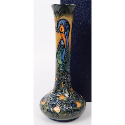 141 - Moorcroft - Phoenix Bird vase - a late 20th century ceramic vase by Rachel Bishop. Signed by the art... 