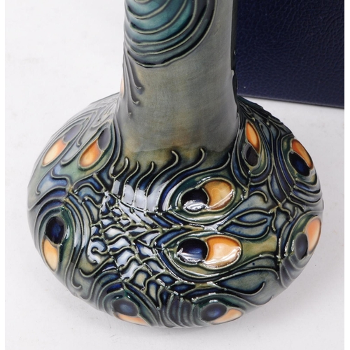 141 - Moorcroft - Phoenix Bird vase - a late 20th century ceramic vase by Rachel Bishop. Signed by the art... 