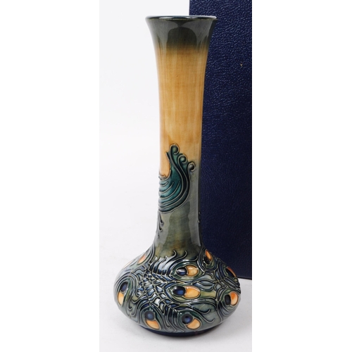 141 - Moorcroft - Phoenix Bird vase - a late 20th century ceramic vase by Rachel Bishop. Signed by the art... 