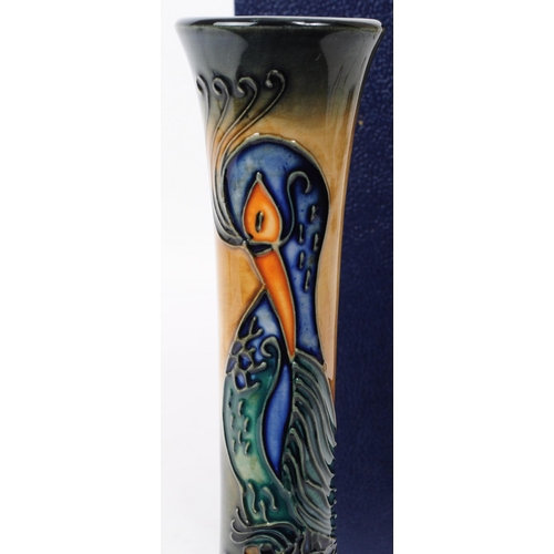 141 - Moorcroft - Phoenix Bird vase - a late 20th century ceramic vase by Rachel Bishop. Signed by the art... 