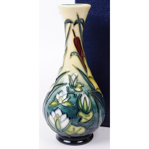 143 - William Moorcroft - Lamia pattern - a late 20th century ceramic vase. The vase of shouldered form fe... 