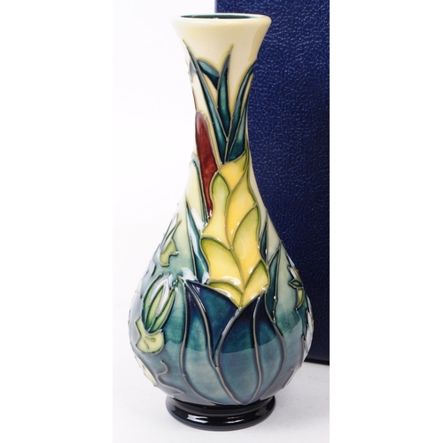 143 - William Moorcroft - Lamia pattern - a late 20th century ceramic vase. The vase of shouldered form fe... 