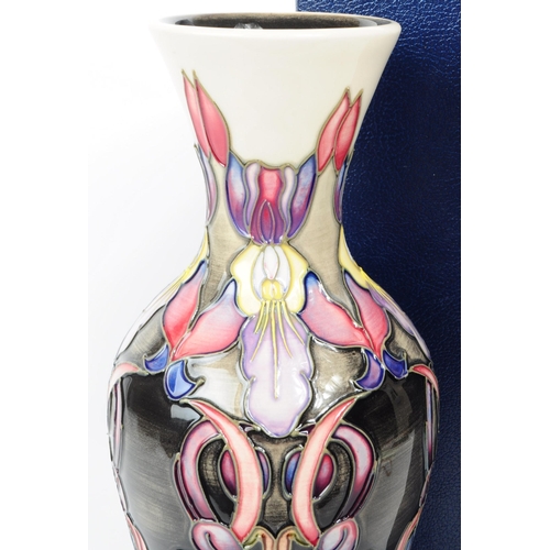 161 - Moorcroft - Aotearoa pattern - a late 20th century ceramic vase designed by Emma Bossons. With bulbo... 