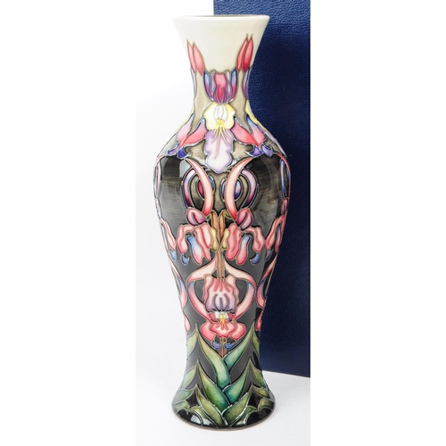 161 - Moorcroft - Aotearoa pattern - a late 20th century ceramic vase designed by Emma Bossons. With bulbo... 