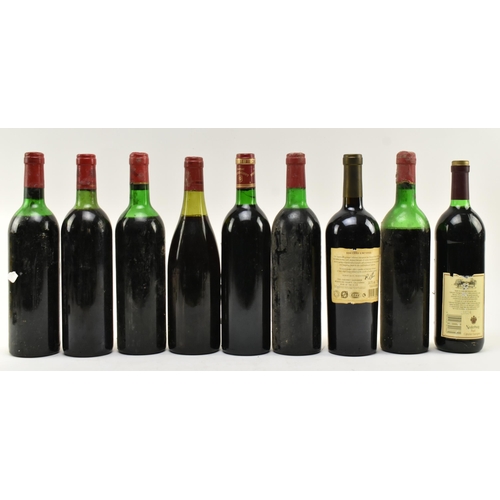 174 - A large collection of French & Continental red wine bottles. The lot to include two Chateau Fonr... 