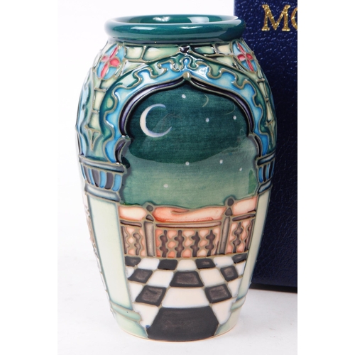 18 - William Moorcroft - Jumeirah pattern - a late 20th century ceramic vase. The vase of bulbous form, f... 