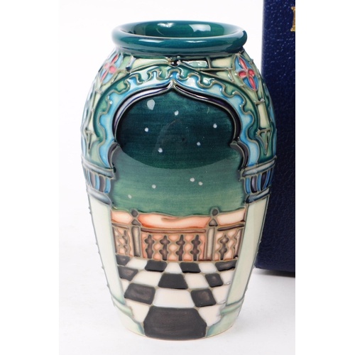 18 - William Moorcroft - Jumeirah pattern - a late 20th century ceramic vase. The vase of bulbous form, f... 