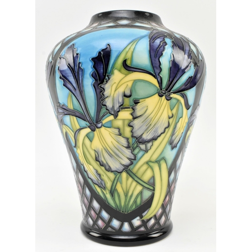 36 - Sian Leeper for Moorcroft Pottery - Siberian Iris - a limited edition 2003 tube lined ceramic balust... 