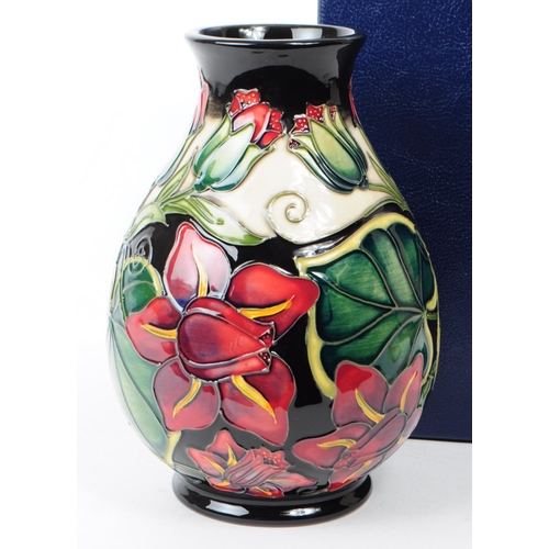 53 - William Moorcroft - Palmata Pattern - a vintage late 20th century vase designed by Shirley Hayes. Th... 