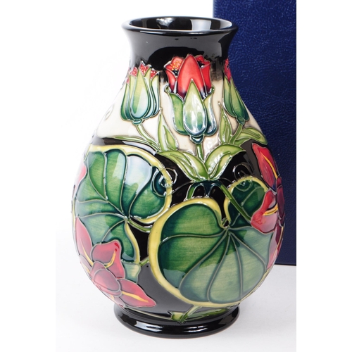 53 - William Moorcroft - Palmata Pattern - a vintage late 20th century vase designed by Shirley Hayes. Th... 